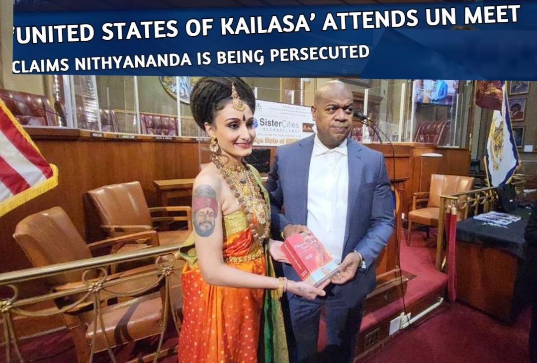 The UN Human Rights Spokesperson explains why God Nityananda's representative attended the UN meeting.