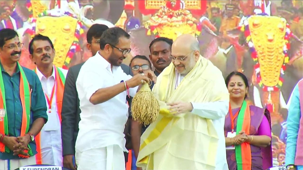 Amit Shah said that when those who were fighting in Kerala united in Tripura, the people elected the BJP