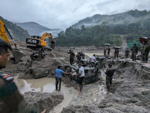 Army search continues for missing as Sikkim floods report 53 dead, including 7 soldiers