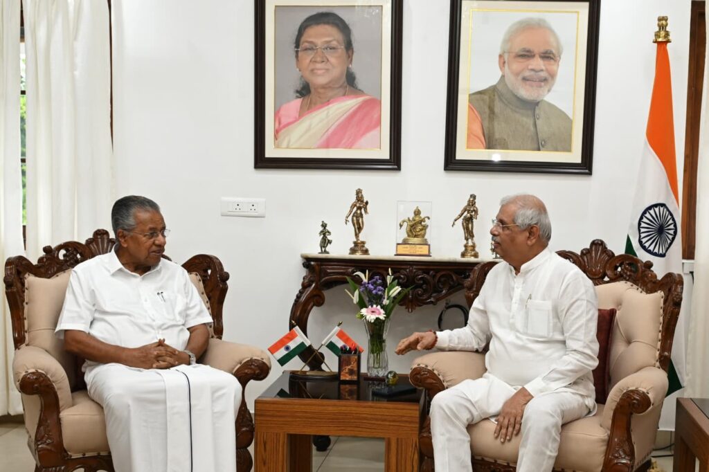 Governor ready to abandon 'Saffron-Flag-Wrapping Bharatamba' image after snow melts